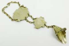 Vintage Silver & Lapis Slave Bracelet