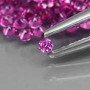 Amazing 3.02ct round cut top violet pink Garnet set