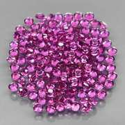 Amazing 3.02ct round cut top violet pink Garnet set