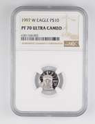 PF70 UCAM 1997-W $10 American 1/10 Oz .999 Platinum Eagle - NGC