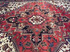 FINE PERSIAN HERIZ RUG 7x9.6