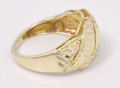 Yellow Gold Carved Band Ring