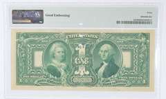 1896 $1 FR#224 Silver Certificate PMG 40 Extremely Fine Good Embossing