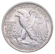 1920 Walking Liberty Half Dollar - REV Scratch