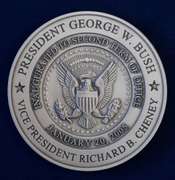 2005 Presidential Inagural Medal, George W. Bush Fine Silver.