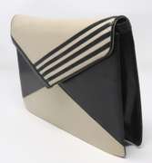 Bally Asymmetrical Envelope Two way Leather Crossbody