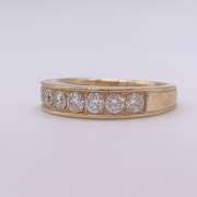14kt Solid Gold & Diamond Band Ring