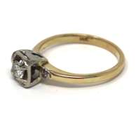 Vintage Yellow Gold Diamond Ring