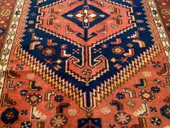 STUNNING PERSIAN SHIRAZ RUG 4.4x7