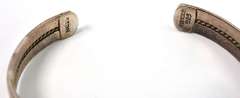 Yurman-esque Cable Bangle in 2-Tone Sterling Silver