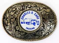 Large Trucking Advertising Belt Buckle