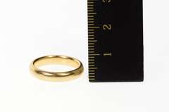 14K Yellow Gold 3.8mm 1940's Classic Rounded Wedding Band Ring