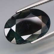 High luster 5.43ct blue green Sapphire