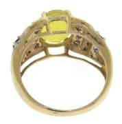 Fantastic Mexcian Fire Opal, Tanzanite and Diamond Ring