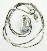 Elegant 14K Aquamarine & Diamonds Necklace