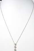 Lovely 0.24CTW Diamond Necklace in 14KT White Gold