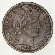 1898-S Barber Half Dollar