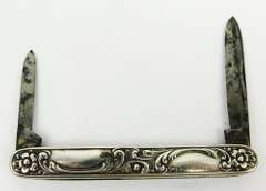 Antique Sterling Silver Pocket Knife