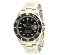 Rolex Submariner Black Bezel on Oyster Bracelet Watch