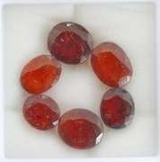 Untreated! All natural 21.77ct Hessonite Garnet set
