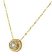 Sparkling Diamond Solitaire Pendnat on Chain