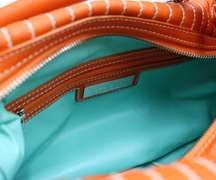 Tiffany & Co Smooth Calf Marlow Tubular Tangerine Leather Hobo Purse