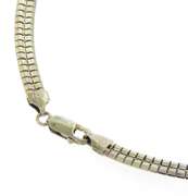 Italian Sterling Silver Omega Necklace