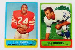 2 Topps 1963 Football Cards