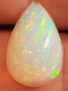 Pear cut 3.41ct floral fairy fire Welo Opal