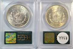 Near Gem BU 1883-O & 1884-O Morgan Dollars. Old PCGS MS64