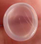 Glowing! 15.02ct powder pink Rose Quartz cabochon