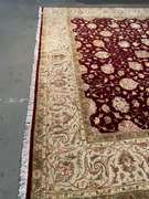 EXQUISITE SILK &WOOL MAHAL DESIGN RUG 8.9x12.2
