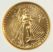 Gem UNC. 2006 NGC FIRST STRIKES 2006 $5 Gold Eagle coin