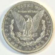 Semi-reflective 1890-S Morgan Silver Dollar. Flashy