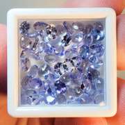 Large 10.15ct set of Tanzanite with vibrant colors