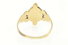 14K Yellow Gold Victorian Carved Tiger's Eye Cameo Ring