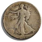 1919 D Walking Liberty Half Dollar