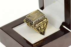 10K Yellow Gold Masonic AF & AM Warren Ornate Signet Ring