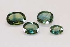 Natural Teal Sapphires - Lot of 4