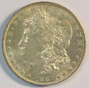 Lovely BU 1887-O Morgan Silver Dollar. Better date