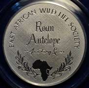 East African Wildlife Society 6 Sterling Silver Coins Lot.