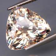 High fire 10.95ct trillion cut champagne Topaz