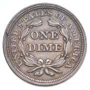 1853 Seated Liberty Dime - Arrows