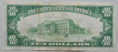 $ 10 Seaboard Citizens Bank of Virginia 1929 Series National Currency Note