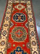 Stunning Fine Kazak Runner 2.6x10