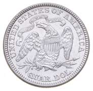1876 Seated Liberty Quarter