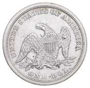 1847 Seated Liberty Silver Dollar