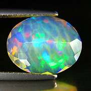 Small panel flashing 2.38ct 3D honey comb Opal