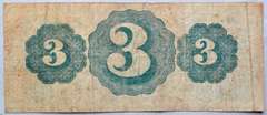 $ 3 Collins Iron Works  Jan 1 1872 Two Sided Note
