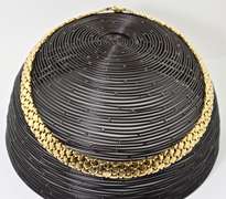 Wide and Dramatic 14K 18" Stampato Necklace